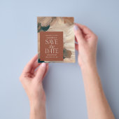 budget Abstract geschilderde terracotta save the d Flyer (Hand)