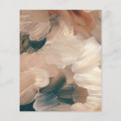 budget Abstract geschilderde terracotta save the d Flyer (Achterkant)