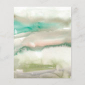 Budget Abstract Groene Waterverf GraduPartij (Achterkant)