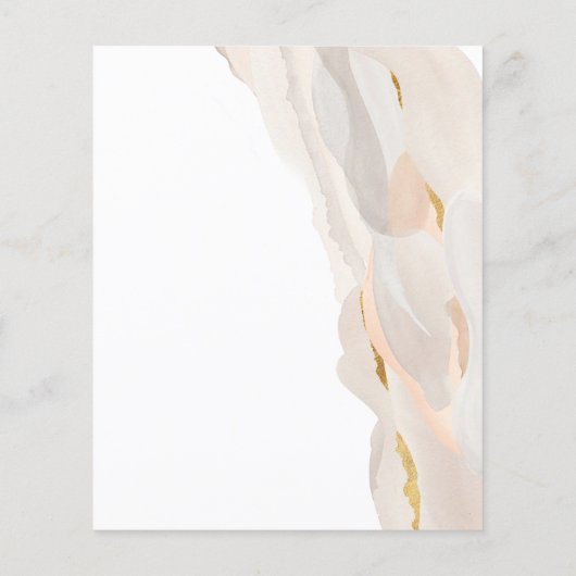 Budget Abstract Weddenschap-brochure Flyer (Achterkant)