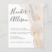 Budget Abstract Weddenschap-brochure Flyer (Voorkant)