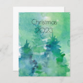 Budget Abstracte Bomen Holiday Papierblad (Voorkant / Achterkant)