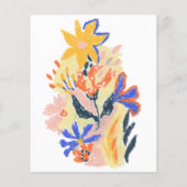 Budget Abstracte Flower Art Weddenschap (Achterkant)