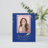 Budget Afstudeerder Aankondiging Fotokaart Afstude (Staand voorkant)