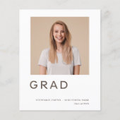 Budget Afstudeerder Foto Afstuderen Aankondiging (Voorkant)