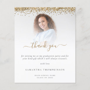 Budget Afstudeerder Foto Gold Glitter Hartelijk da
