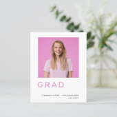 Budget Afstudeerder Fotoroze Afstuderen Aankondigi (Staand voorkant)