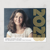 Budget Afstudeerder Jaar Foto Afstuderen Aankondig (Voorkant)