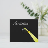 Budget Afstudeerder Pet Graduation party Invitatio (Staand voorkant)