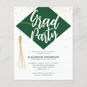 Budget AFSTUDEERDER Pet Green Gold Graduparty Uitn