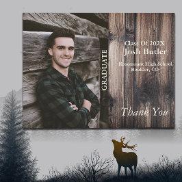 Budget Afstudeeruitnodiging en Dankjewel Briefkaart