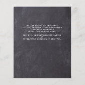 Budget Afstuderen 3 Foto Chalkboard Aankondiging (Achterkant)