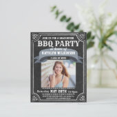 BUDGET Afstuderen BBQ Party 4 Fotouitnodiging (Staand voorkant)