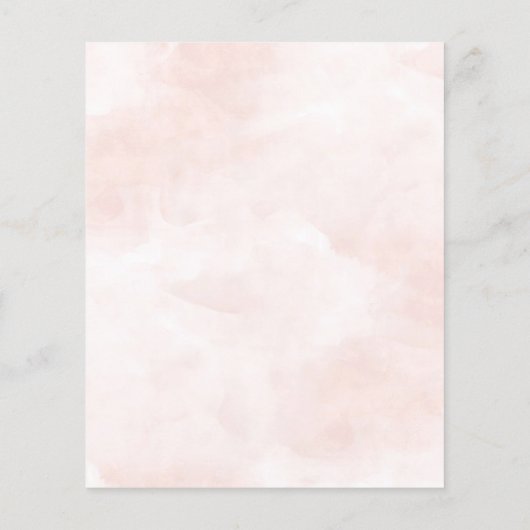 Budget Afstuderen Elegant Floral Script Invitation (Achterkant)