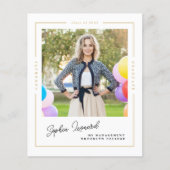 Budget Afstuderen Gold Lijst Photo Afstuderen Card (Voorkant)