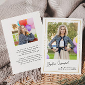 Budget Afstuderen Gold Lijst Photo Afstuderen Card