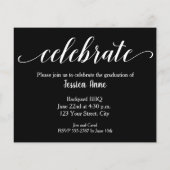 Budget Afstuderen Kaarten voor fotouitnodiging (Achterkant)