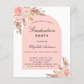 Budget Afstuderen partij pampas blush roos (Voorkant)