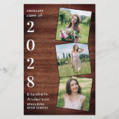 Budget Afstuderen Rustic 3 Foto aankondiging (Voorkant)