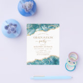 Budget Agate Afstuderen 2022 Blauwgroen Gold Blue Flyer (Enkel)