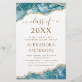 Budget Agate Afstuderen 2023 Blauwgroen Gold Blue (Voorkant)