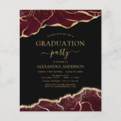 Budget Agate Afstuderen 2023 Burgundy Gold Flyer (Voorkant)