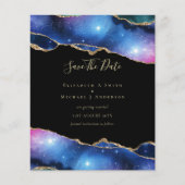 BUDGET AGE Paars Gold Glitter SAVE DATA Flyer (Voorkant)