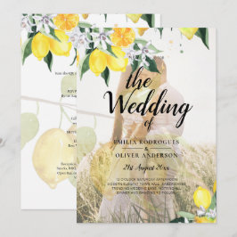 BUDGET All-in-1 FOTO OVERLAY Citroenen Bruiloft QR Kaart