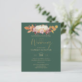 BUDGET All-in-1 Herfst Pumpkin Green Gold Wedding (Staand voorkant)