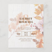 BUDGET All-in-1 Herfstbladeren Terracotta Bruiloft (Voorkant)