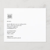 Budget All-in-1 PHOTO Greenery Wedding RSVP QR COD (Achterkant)