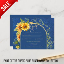 BUDGET All-in-1 Rustic Sunflower BLUE Wedding