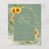 BUDGET All-in-1 Rustic Sunflower Greenery Wedding (Voorkant)