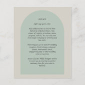 BUDGET All-in-1 Wedding Script Ampersand Arch Flyer (Achterkant)