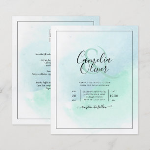 BUDGET All-in-1 Zee Glas Turquoise Trouwfeest