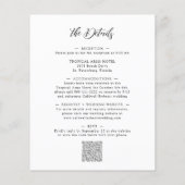 Budget All in One Calligraphy Wedding Invitation (Achterkant)