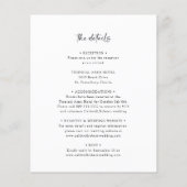 Budget All in One Calligraphy Wedding Invitation (Achterkant)