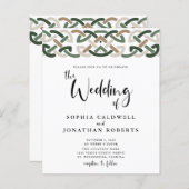 Budget All in One Keltische Knoop Trouw Uitnodigin (Voorkant / Achterkant)