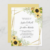 Budget All-in-One Sunflower Gold Wedding (Voorkant / Achterkant)