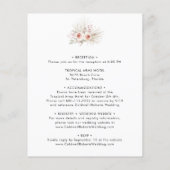 Budget allemaal in één roze Floral Gold Wedding In (Achterkant)