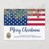 Budget American Flag Corporate Logo kerst Briefkaart (Voorkant)