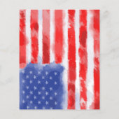 Budget American Flag Retirement Uitnodigingen (Achterkant)