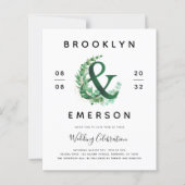 Budget Ampersand Greenery Wedding (Voorkant)