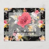 Budget ananas Tropische Floral Hartelijk dank (Voorkant)