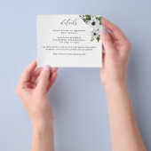 Budget Anemone White Floral - Gegevens Flyer (Hand)