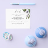 Budget Anemone White Floral - Gegevens Flyer (Enkel)