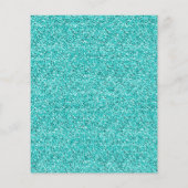 BUDGET Aqua Blauwgroen Glitter Drift Graduparty (Achterkant)