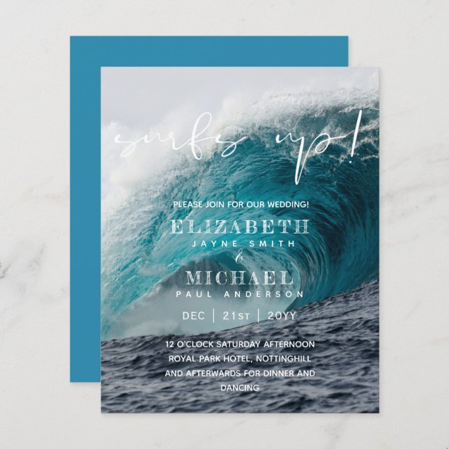 BUDGET Aqua Surfs Up Tide Strand Bestemming (Voorkant / Achterkant)