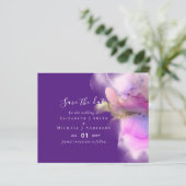 BUDGET Aquarelle Mariage Abstrait Cartes de Faire- (Debout devant)