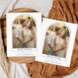 Budget Arc Moderne avec Photo Enregistrer la date<br><div class="desc">Créez une carte de date unique avec cette arche moderne avec design photo! Ajoutez simplement votre photo et changez le libellé. Modifiez facilement les couleurs de tous les éléments et arrière - plan pour correspondre à votre palette de couleurs !</div>
